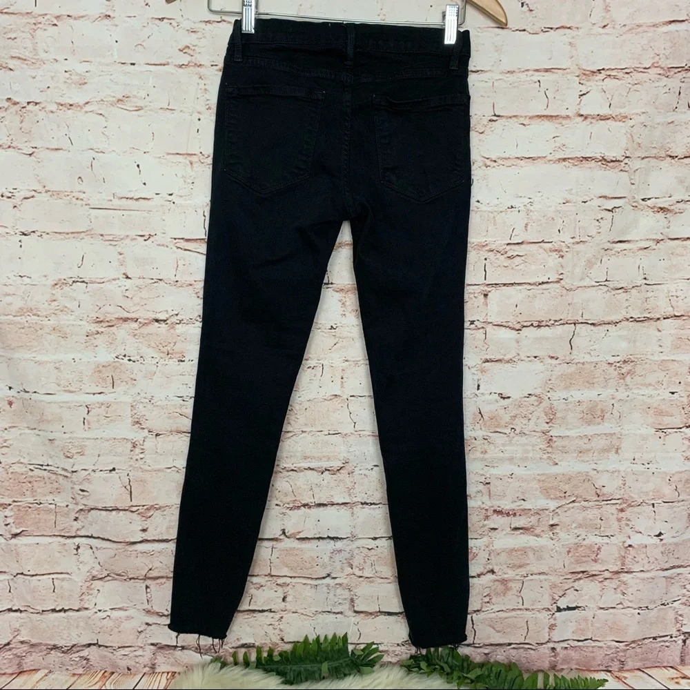Frame Le Skinny De Jeanne Black Jeans Size 24 - Picture 8 of 9